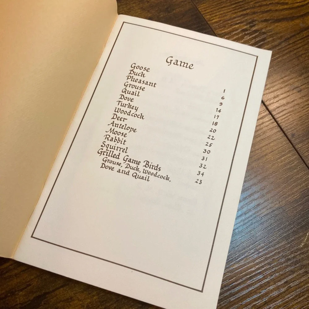 Pennsylvania Game Recipe Cookbook Deer Duck Goose Moose Grouse Pheasant Vtg 1982